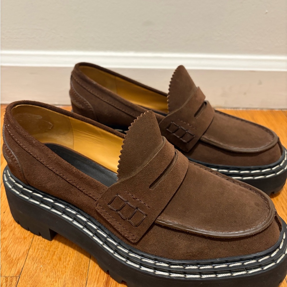 Proenza Schouler Brown Suede Women's Loafers